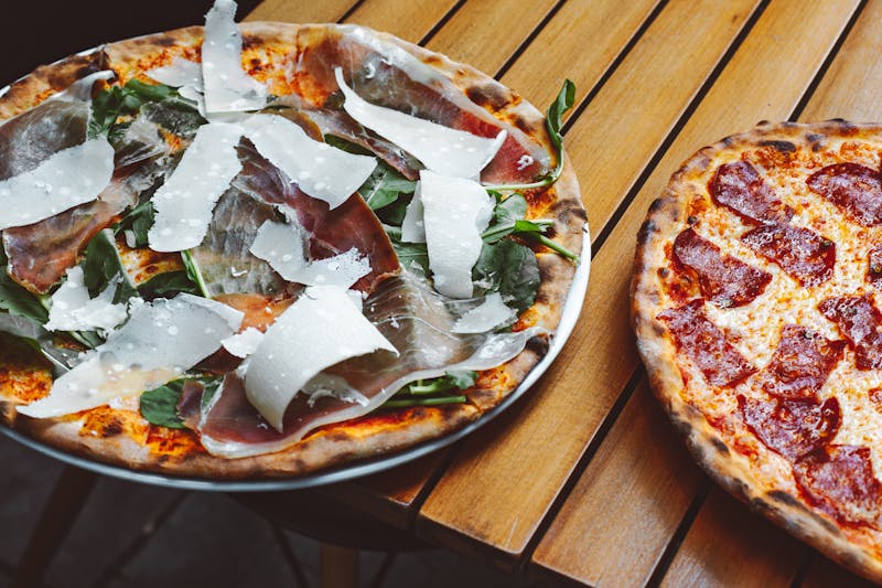 Honey ranch pizza with prosciutto